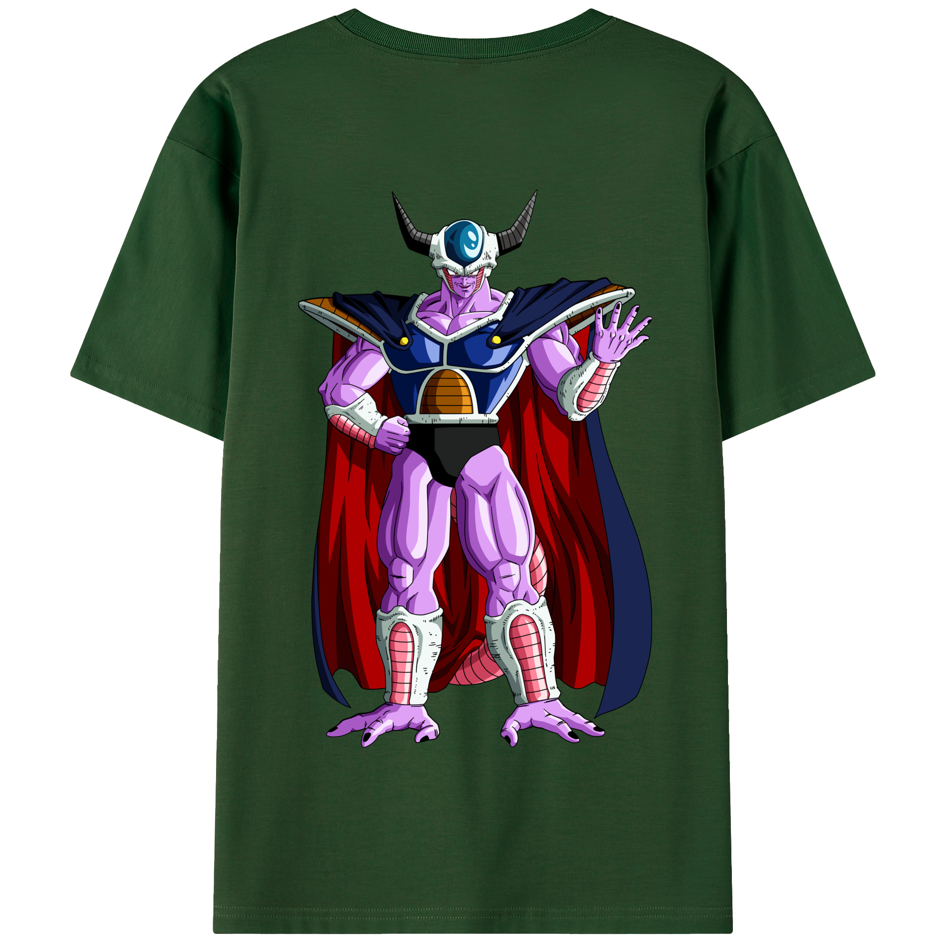 （画像用） ドラゴンボール コルド大王 DRAGON BALL King Cold 綿100％半袖Tシャツ（背面プリント）